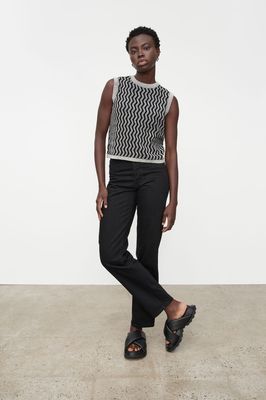 Kowtow Zig Zag Singlet - Shadow Marle