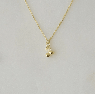 Sophie Cherry Bomb Necklace - Gold