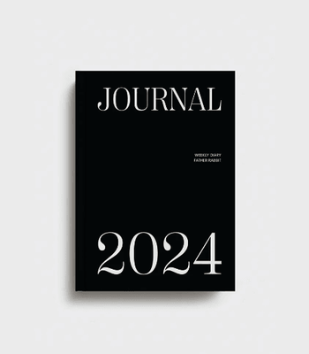 Father Rabbit Weekly Diary 2024 - Noir