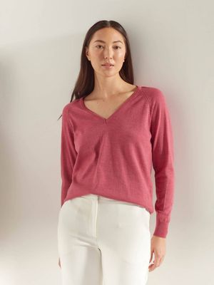 Juliette Hogan Academy Sweater - Merino Knit (Berry Crush)