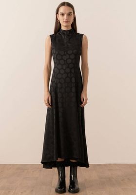 POL Chelsea Spot Dress - Ink/Black