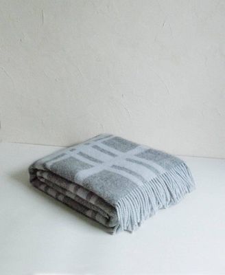 Forestry Wool Blanket - Check Grey