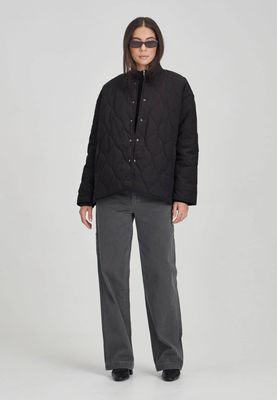 Commoners Quilted Jacket - Black W24