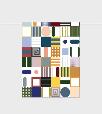 Lettuce Tea Towel - Abstract Squares