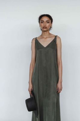 Sophie Let&#039;s Flow Dress - Moss