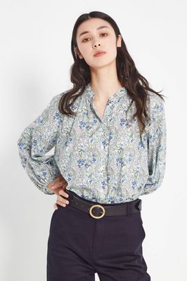 Shjark Santorini Blouse - White Floral