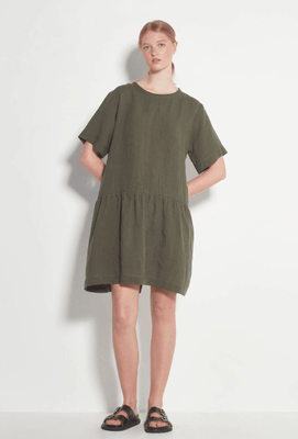 Juliette Hogan Hayley Dress (Vintage Linen) Caper