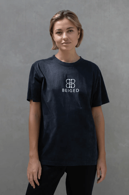 Beiged Vintage Logo Tee - Washed Black