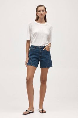 Marle Curve Seam Short - Heritage Blue