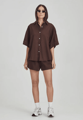 Commoners Boyfriend Shirt - Cocoa