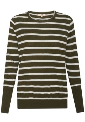 Pol Liora Knit - Khaki &amp; Pebble Stripe