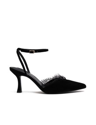 La Tribe Indy Heel - Black/Lace