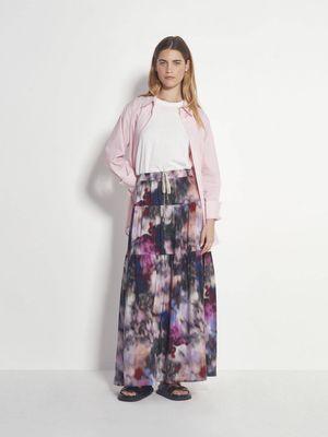 Juliette Hogan Nova Skirt (Floral Veil Silk CDC) - Dreamscape