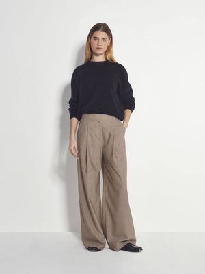 Juliette Hogan Calla Culotte (Fine Wool Suiting) Salt &amp; Pepper