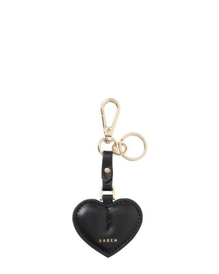 Saben Charm Keyring - Black Heart