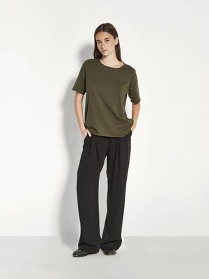 JHL Crew T (Fine Cotton Cashmere) Nori