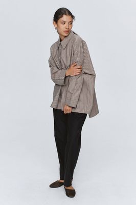 Marle Edie Shirt - Chocolate Stripe