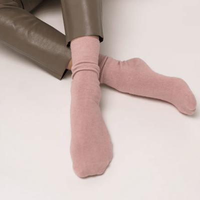 Nooan Possum Merino Hamilton Socks - Pink Marshmallow