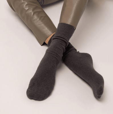 Nooan Possum Merino Hamilton Socks - Poppy Seed