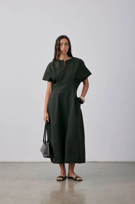Gregory Mako Dress - Dark Khaki