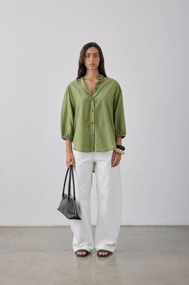 Gregory Tadao Blouse - Moss