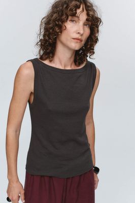 Marle Jill Singlet - Charcoal