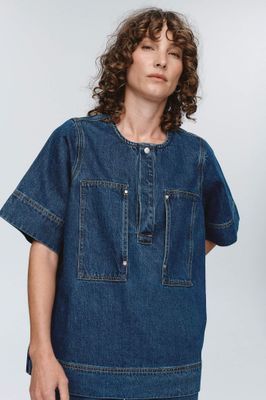 Marle Patch Pocket Shirt - Washed Indigo