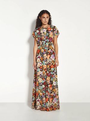 Juliette Hogan Paloma Dress (Petal Parade Silk CDC) Ember