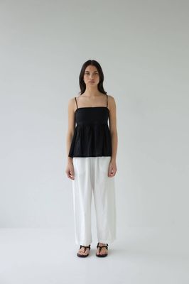 Sophie Effortless Pant - Chalk