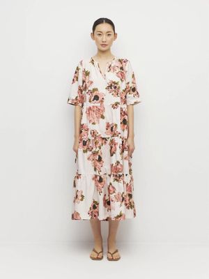 Juliette Hogan Forever Tunic (Ruffled Tulips Cotton)  Glow