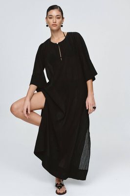 Marle Kaftan - Black Crinkle