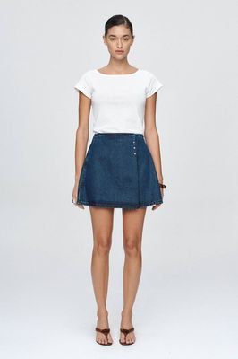 Marle Rivet Skirt - Classic Blue