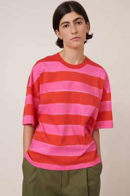 Kowtow Oversized Boxy Tee - Painted Stripe