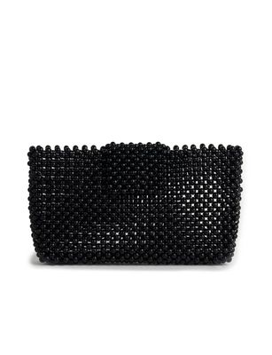 La Tribe Beaded Clutch - Black