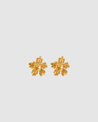 Castel &amp; Co Flower Earrings - Gold