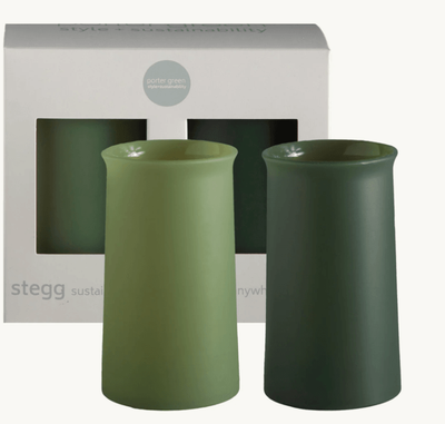 Porter Green Stegg Highball Unbreakable Glasses - Sage & Olive