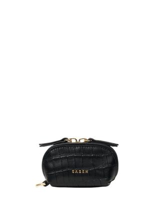 Saben Tarin Airpod Pouch - Black Croc