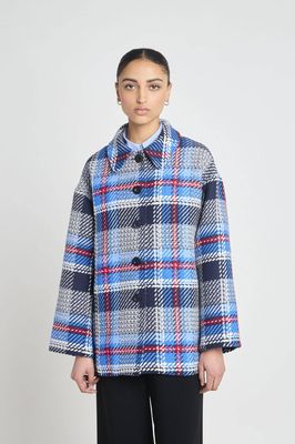 Twenty-Seven Names 13th Floor Jacket - Navy Plaid