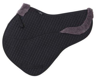 LAMBSWOOL CLOSE CONTACT SADDLECLOTH-ANTHRACITE/BLACK