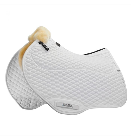 STREAMLINE LAMBSWOOL CLOSE CONTACT JUMPING SADDLE CLOTH - WHITE