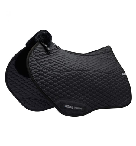 STREAMLINE LAMBSWOOL CLOSE CONTACT JUMPING SADDLE CLOTH - BLACK