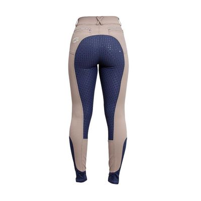LUCY LADIES FULL SEAT BREECH - TAUPE/NAVY