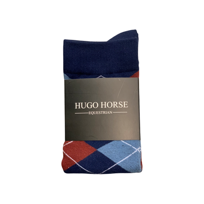 HUGO HORSE SOCKS - NAVY BLUE