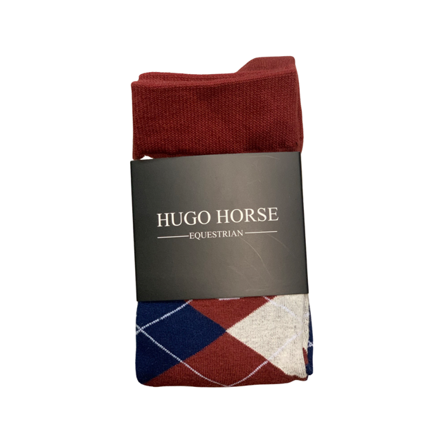 HUGO HORSE SOCKS - RED