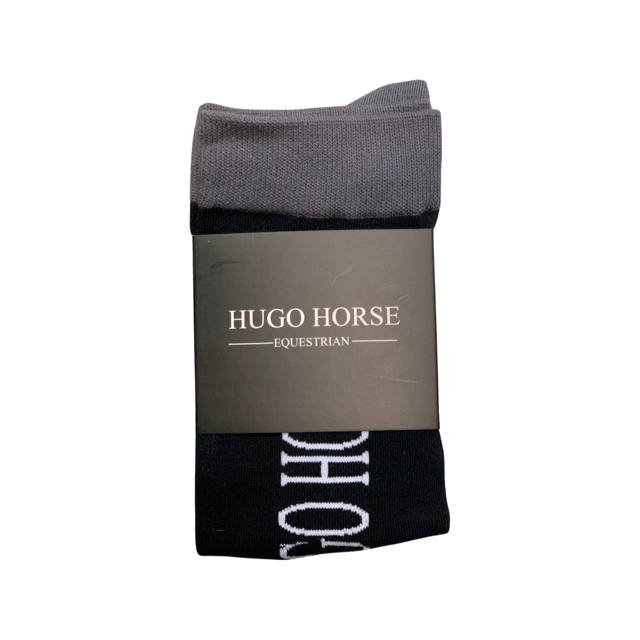 HUGO HORSE SOCKS - BLACK