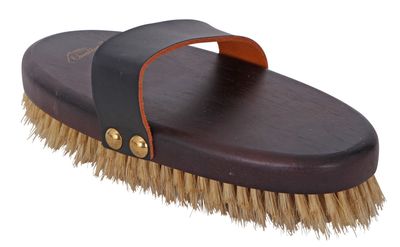 PIG BRISTLE BRUSH WITH LEATHER STRAP