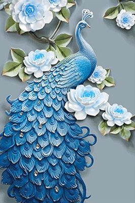 DP5056 - 50x75 Blue Peacock