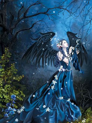 DP5178 - 50x70 Dark Angel in Blue