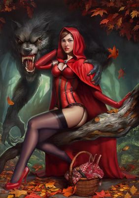 DP6116 - 60x85 Little Red Riding Hood