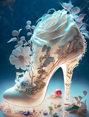 DP4362 - 40x50 Cinderella&#039;s Shoe